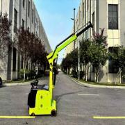 electric stacker with boom