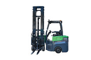 Articulated narrow aisle forklift